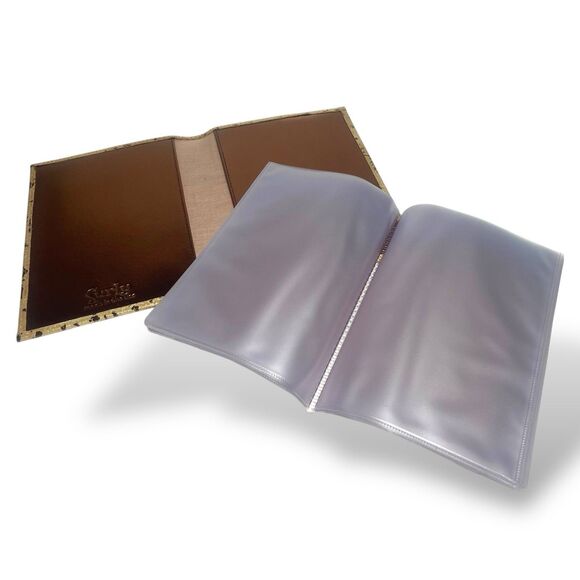 Surly Girl Photo Album 4x6" Croco Embossed Leather Cover 12 pages 24 photos - Picture 5 of 12